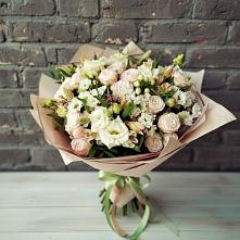 Букет цветов из:  Альстромерии, Розы и Хризантемы #REPLACE_PRED# Городце