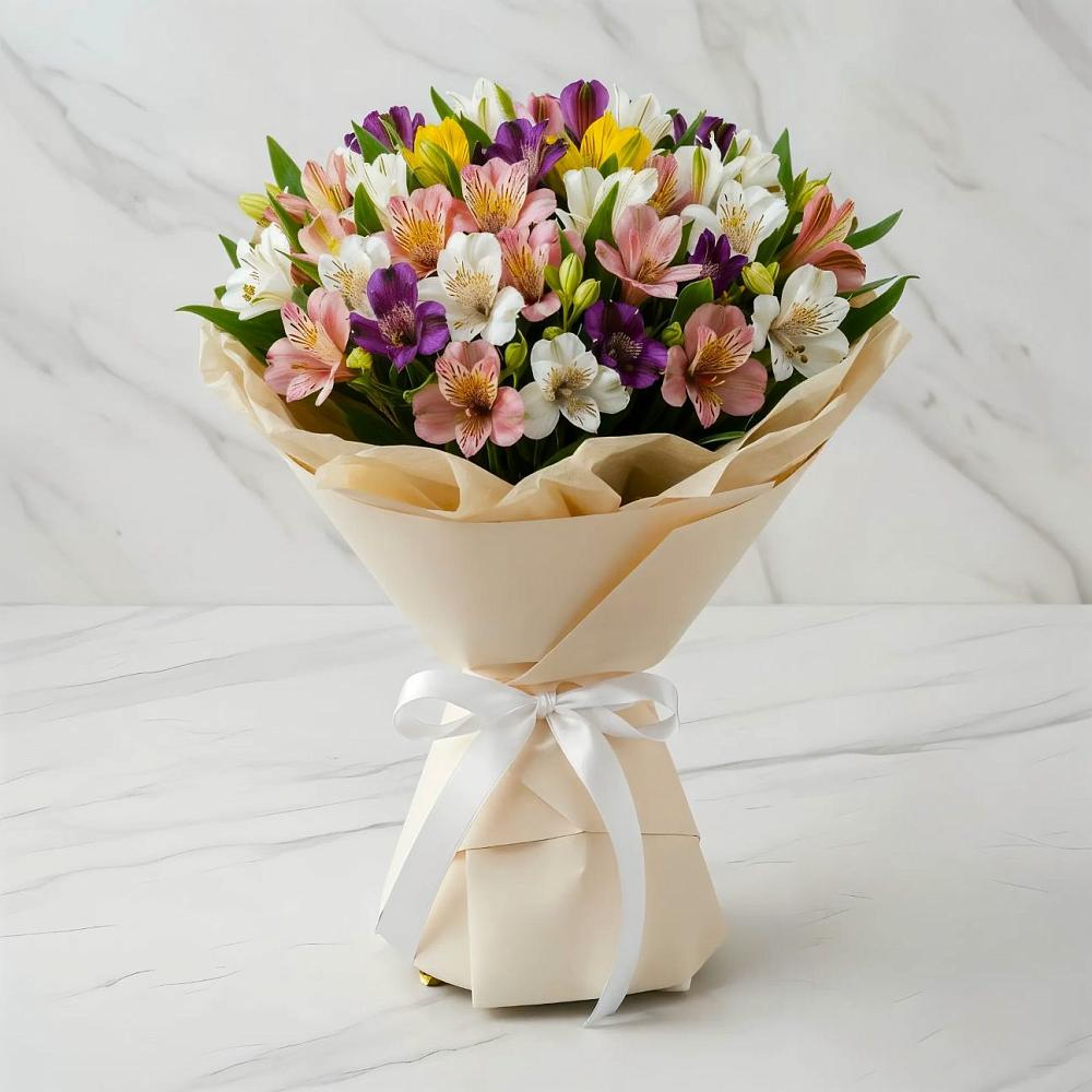 Букет цветов из: Альстромерии в Городце