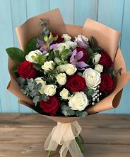 Букет цветов из:  Розы и Альстромерии в Городце