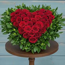 Цветочная композиция из Розы в виде сердца #REPLACE_PRED# Городце