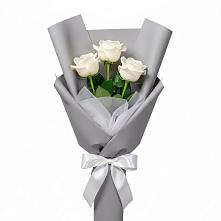 Букет 3 белые розы #REPLACE_PRED# Городце