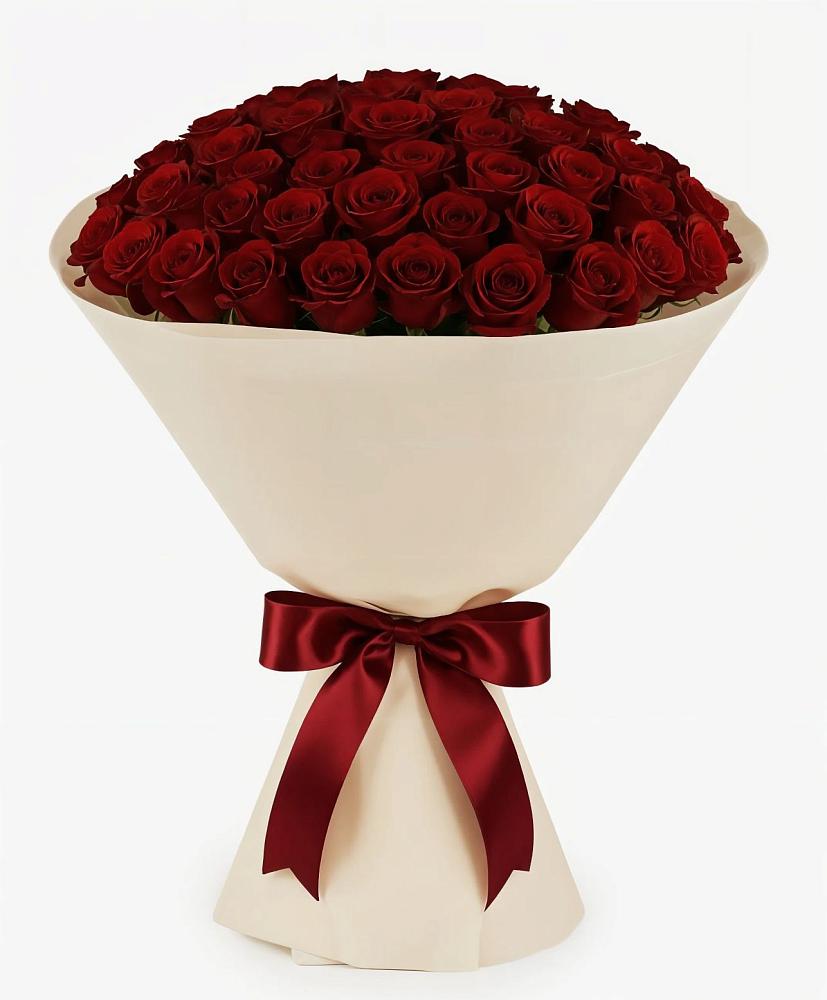 Букет 101 Бордовая роза Блэк Бакарра в Городце