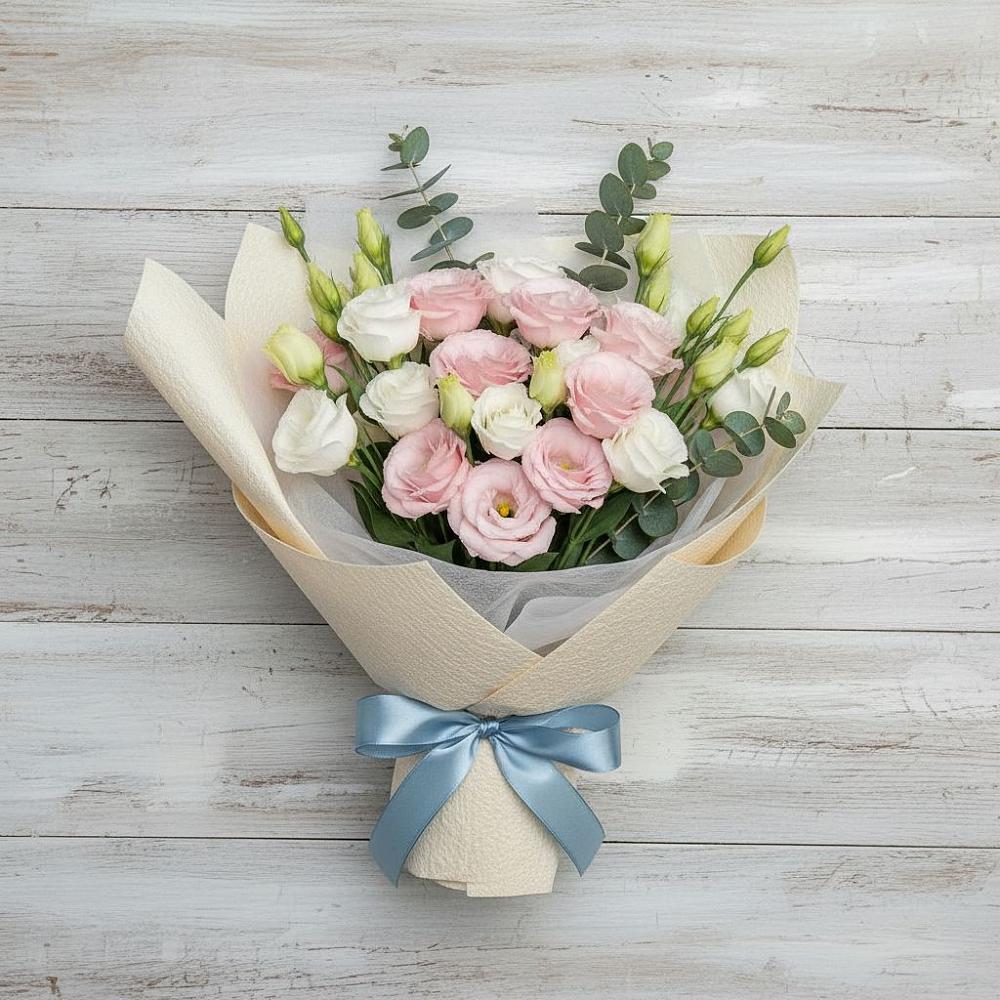 Букет цветов из: Лизиантусы в Городце